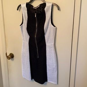 Rachel Roy black and white eyelet dress